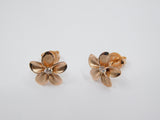 14K Rose Gold Daisy  Stud Earrings - Grace Fine Gold