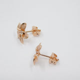 14K Rose Gold Daisy  Stud Earrings - Grace Fine Gold