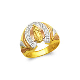 14K Gold Men's Fancy Guadalupe CZ Ring - Grace Fine Gold