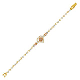14K Gold 15Anos Heart CZ Set Bracelet - Grace Fine Gold