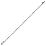 14K White Gold 3mm Round Cubic Zirconia Tennis Bracelet - Grace Fine Gold