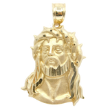 14K Yellow gold Jesus Face Charm Pendent - Grace Fine Gold
