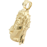 14K Yellow gold Jesus Face Charm Pendent - Grace Fine Gold