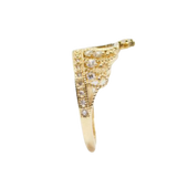 14K Gold 15 Anos Crown CZ Ring - Grace Fine Gold