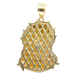 14K Yellow gold Jesus Face Charm Pendent - Grace Fine Gold