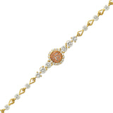 14K Gold Fancy 15 Anos CZ Bracelet - Grace Fine Gold