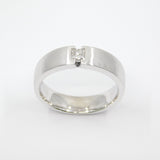 14K White Gold Princess Cut Diamond Mens Ring - Grace Fine Gold