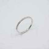 14K White Gold Prong Set Half Eternity diamond Ring - Grace Fine Gold