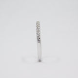 14K White Gold Prong Set Half Eternity diamond Ring - Grace Fine Gold