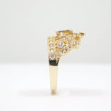 14K Yellow Gold 15 Anos Crown CZ Ring - Grace Fine Gold