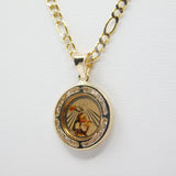 14K Yellow Gold With CZ Baptism Picture Necklace - Grace Fine Gold